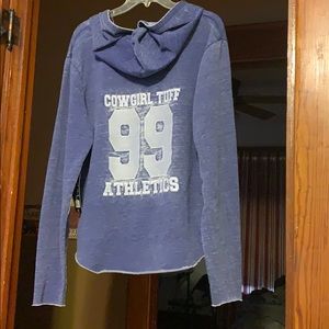 Xxl cowgirl tuff purple sweatshirt